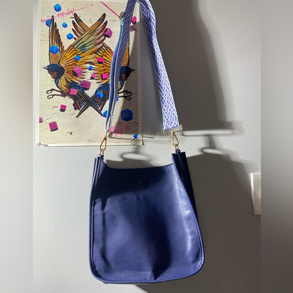 Ahdorned vegan leather purse gently used smoke free and pet free home